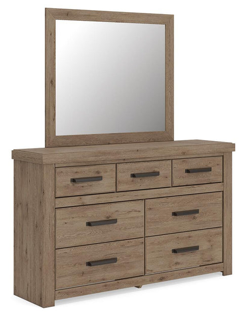 Oliandon Panel Storage Bed, Dresser, Mirror, Chest and Nightstand