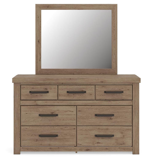 Oliandon Panel Bed, Dresser, Mirror and Chest