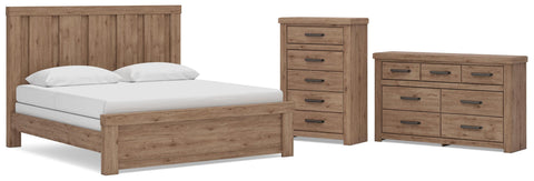 Oliandon Panel Bed, Dresser and Chest
