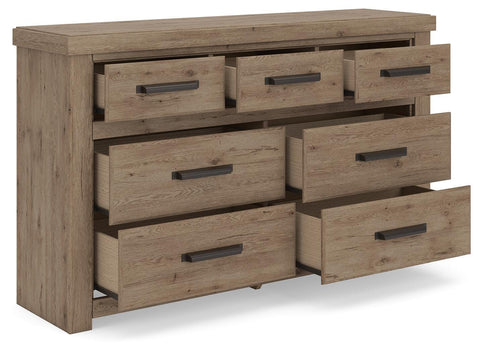 Oliandon Panel Bed, Dresser and Chest