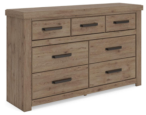 Oliandon Panel Storage Bed, Dresser and Chest