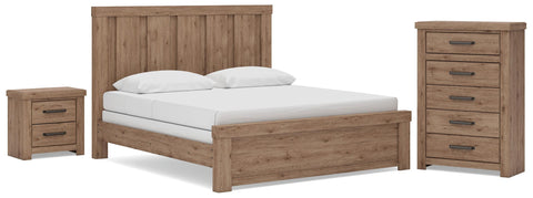 Oliandon Panel Bed, Chest and Nightstand