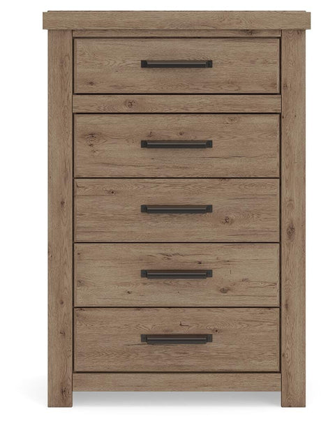 Oliandon Panel Bed, Dresser and Chest