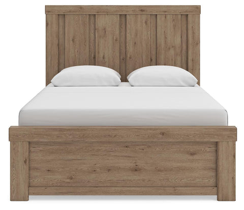 Oliandon Panel Bed, Dresser, Mirror, Chest and Nightstand