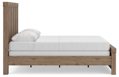 Oliandon Panel Bed, Dresser, Mirror, Chest and Nightstand