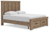 Oliandon Panel Storage Bed, Dresser, Mirror and Chest