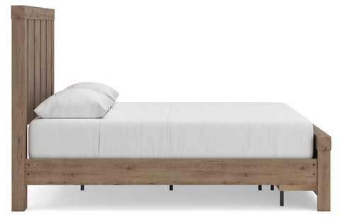 Oliandon Panel Storage Bed, Dresser and Mirror
