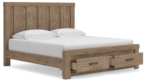 Oliandon Panel Storage Bed and Dresser