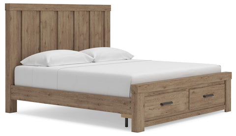 Oliandon Panel Storage Bed, Dresser and Nightstand