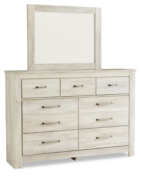 Bellaby Crossbuck Panel Bed, Dresser and Mirror