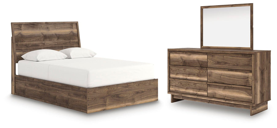 Chirason Panel Bed, Dresser and Mirror