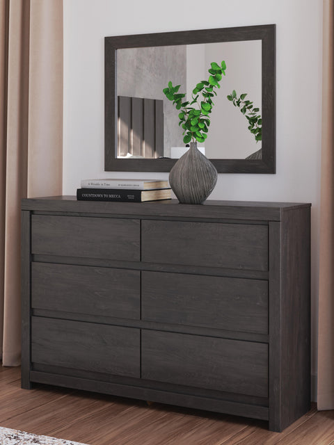Fraluna Panel Bed, Dresser, Mirror, Chest and Nightstand