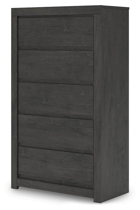 Fraluna Panel Storage Bed, Dresser, Mirror and Chest