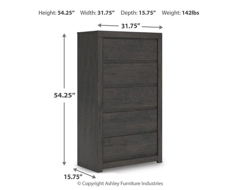 Fraluna Panel Bed, Dresser, Mirror, Chest and Nightstand
