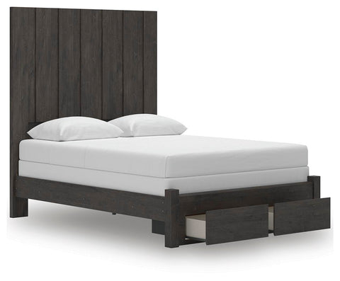 Fraluna Panel Storage Bed, Dresser, Mirror and Chest