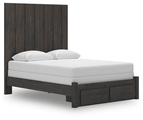 Fraluna Panel Storage Bed, Dresser, Mirror and Chest