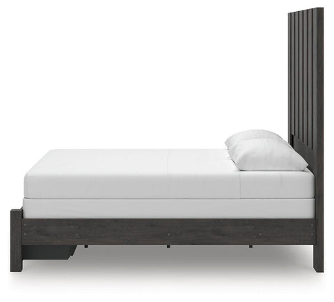 Fraluna Panel Storage Bed, Dresser, Mirror and Chest