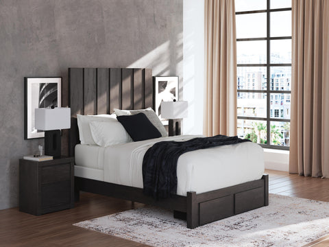 Fraluna Panel Storage Bed, Dresser, Mirror and Chest