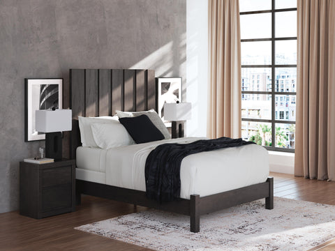 Fraluna Panel Bed, Dresser, Mirror, Chest and Nightstand