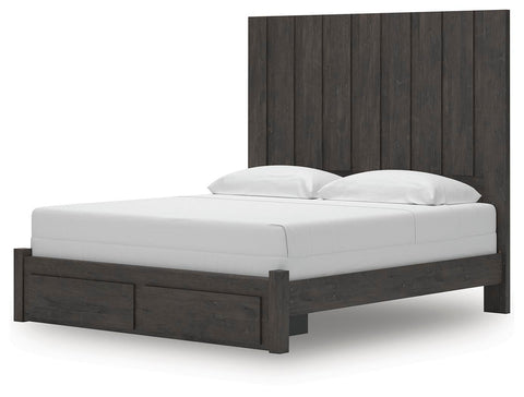 Fraluna Panel Storage Bed, Dresser, Mirror and Chest