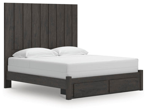 Fraluna Panel Storage Bed, Dresser, Mirror and Chest