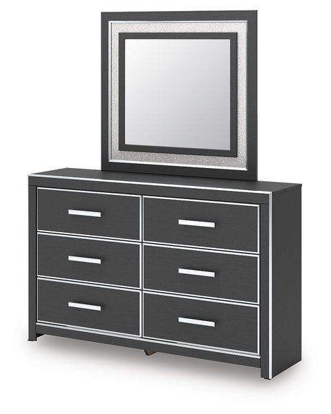 Zuraleus Upholstered Bed, Dresser, Mirror and 2 Nightstands
