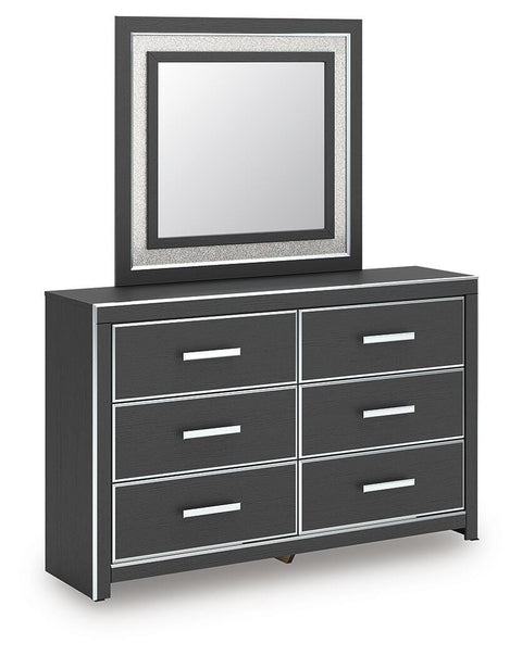 Zuraleus Upholstered Bed, Dresser and Mirror