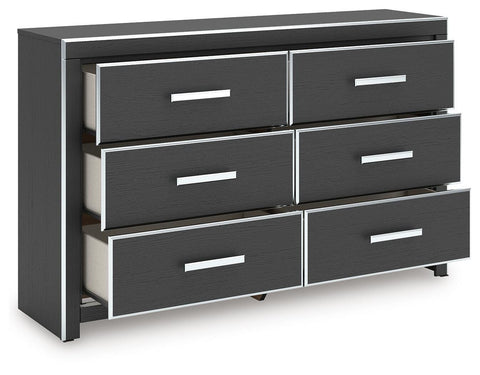Zuraleus Upholstered Bed, Dresser and Nightstand