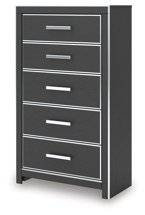 Zuraleus Upholstered Bed, 2 Chests and 2 Nightstands