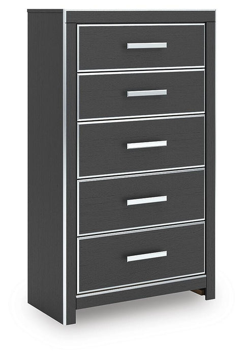 Zuraleus Upholstered Bed, 2 Chests and 2 Nightstands