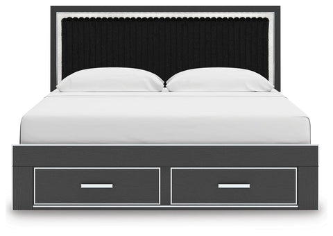 Zuraleus Upholstered Panel Platform Storage Bed