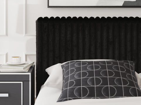 Zuraleus Upholstered Bed, Dresser and Nightstand