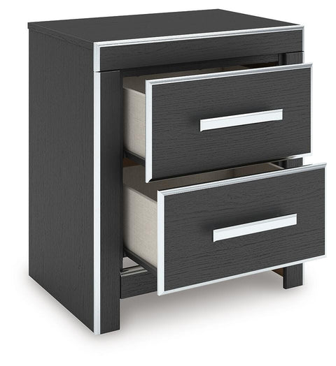 Zuraleus Upholstered Bed, Dresser and Nightstand