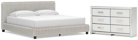 Zuraleus Upholstered Bed and Dresser