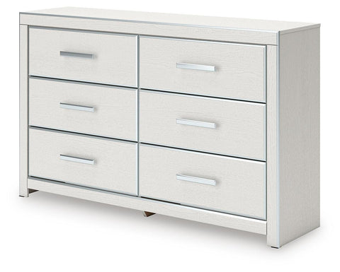 Zuraleus Upholstered Panel Platform Bed, Dresser and Nightstand
