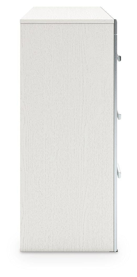 Zuraleus Upholstered Panel Platform Bed and Dresser