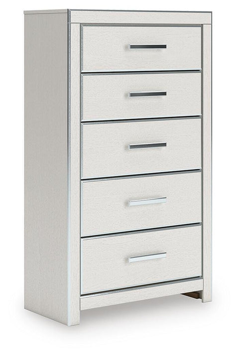 Zuraleus Upholstered Panel Bed, Dresser and Chest