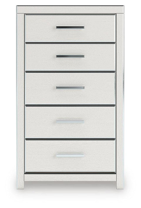 Zuraleus Upholstered Panel Bed, Dresser, Mirror, Chest and Nightstand