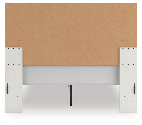 Zuraleus Upholstered Panel Platform Bed and Dresser