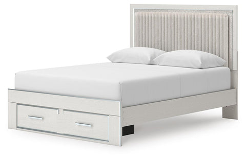 Zuraleus Upholstered Panel Platform Storage Bed, Dresser, Mirror, Chest and Nightstand