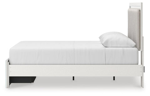 Zuraleus Upholstered Panel Platform Storage Bed, Dresser, Mirror and Chest