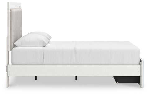 Zuraleus Upholstered Panel Platform Storage Bed, Dresser and Nightstand