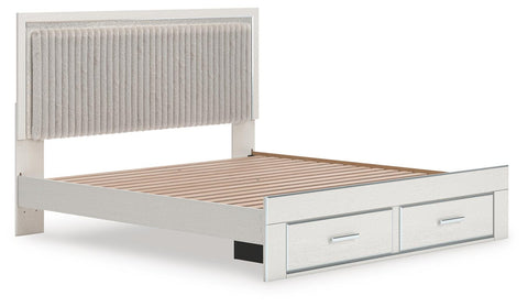 Zuraleus Upholstered Panel Platform Storage Bed, Chest and Nightstand