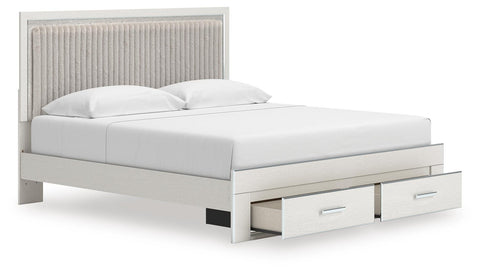 Zuraleus Upholstered Panel Platform Storage Bed, Chest and Nightstand