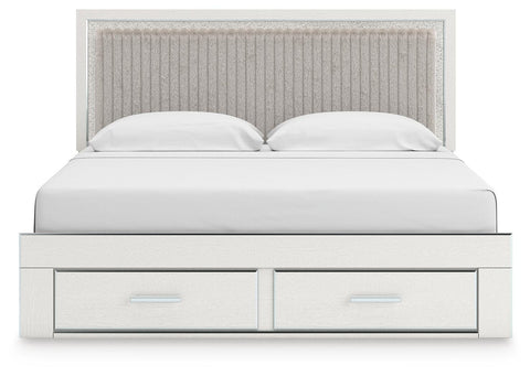Zuraleus Upholstered Panel Platform Storage Bed, Dresser and Chest