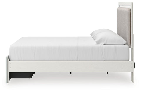 Zuraleus Upholstered Panel Platform Storage Bed and Dresser
