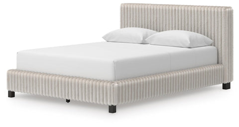 Zuraleus Upholstered Bed, Chest and Nightstand