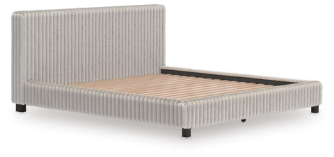 Zuraleus Upholstered Bed, Dresser and Nightstand