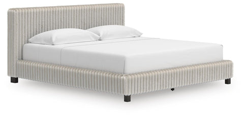 Zuraleus Upholstered Bed, Dresser and Chest