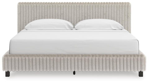Zuraleus Upholstered Bed, Dresser and Chest